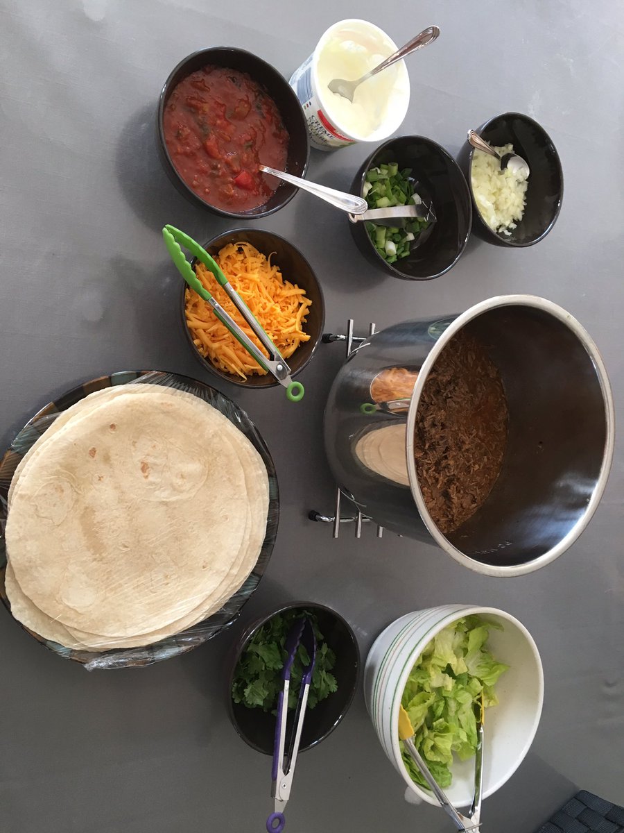 InstantPotter's tweet photo. Here are some pictures of the barbacoa from last night! There are so many different ways you can serve it but we decided to serve is as tacos! The @InstantPot is incredible! #InstantPot #barbacoa https://t.co/TtVSFEnIBI