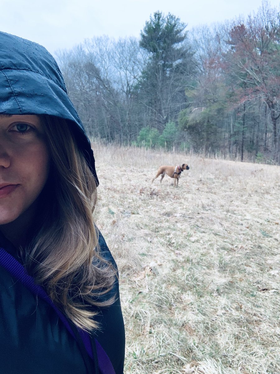 ashlizhams's tweet photo. Rainy day walks in the woods with my best girl ♥️ #boxer #agirlsbestfriend https://t.co/YiFadadyS9