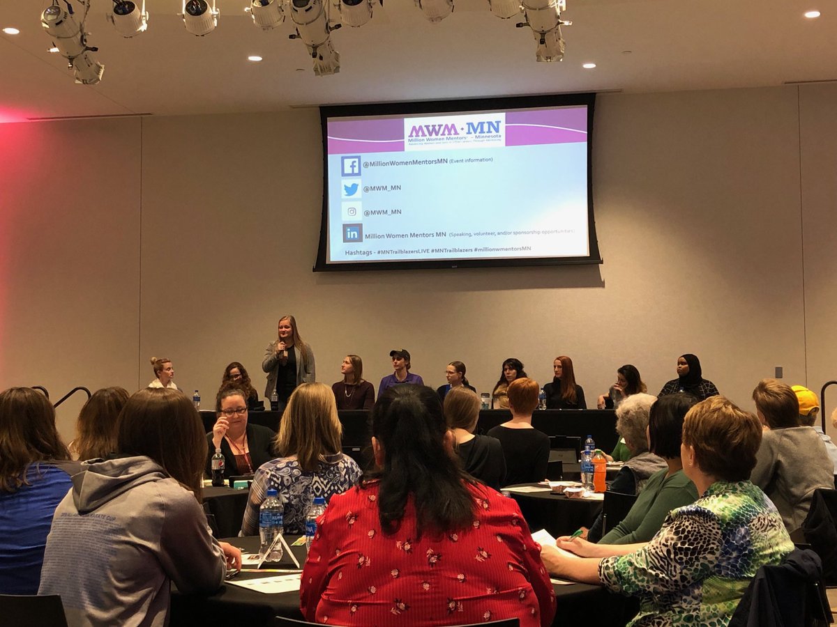 jrenslow's tweet photo. I’m inspired by all these young women paving the path for females in STEM careers. They are brave. They are bold. And they are setting the stage for an exciting future. @MWM_MN #MNTrailblazersLIVE #MNTrailblazers #millionmentorsMN @mallofamerica https://t.co/NM2o4xeEV1