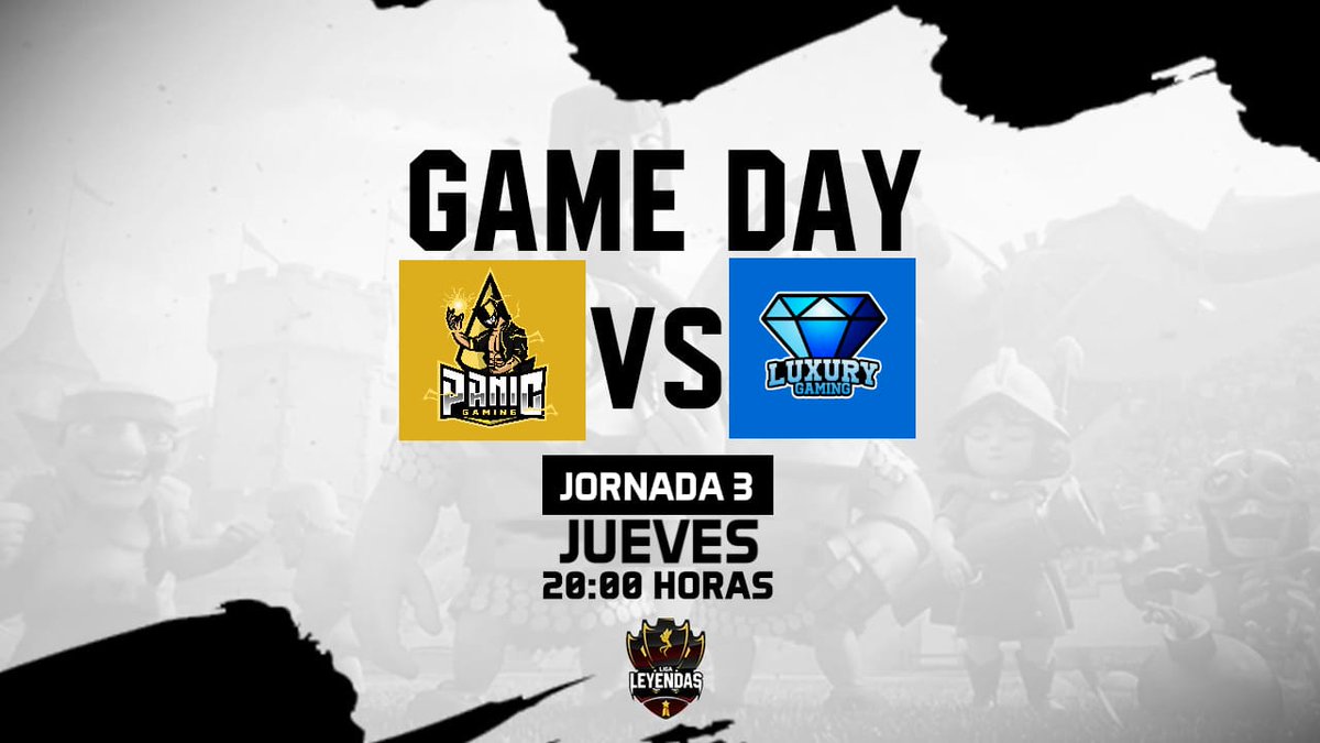 ¡Jueves de actividad  en la tercera Jornada de Liga Leyendas!

Grupo B

Panic Gaming Vs Luxury Gaming 

Hora: 21:00 🇲🇽

📺
Caster: JekiPlay
youtube.com/channel/UC_b6w…
 
*Se les recuerda el apoyo para su caster durante el directo.