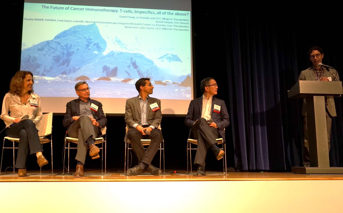 Biocom's tweet photo. Talking T-cells, proteomics, single-cell genomics, bi-specifics, and the spectacular work happening now to better understand and create therapies for cancer at #SFCancerSummit with @ldtimmerman @climbtofight @JLABS https://t.co/e1Y4rB1UYu