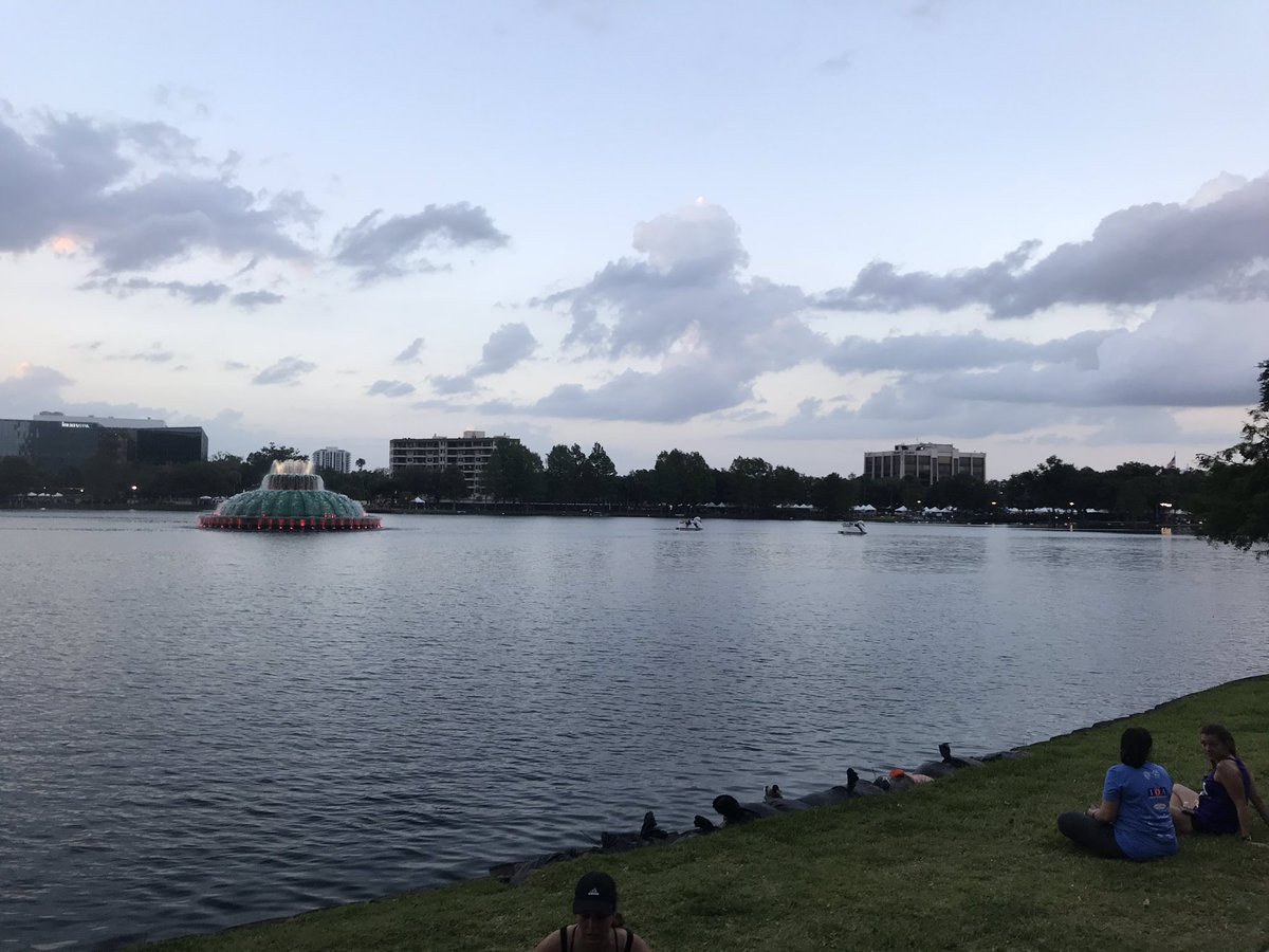 Wayne_C__'s tweet photo. We made it! @ABrooks3 #AnthonyR #IOACorporate5k #DiamondRun #LakeEola @TeamCPRV https://t.co/O1ZfOI9VK5