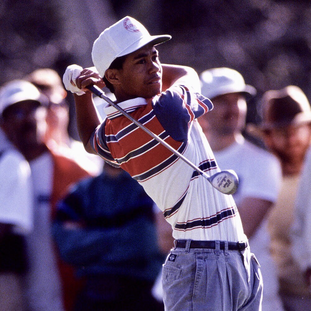 TaylorMadeJapan's tweet photo. アマチュア時代のタイガーと、5度目のマスターズを制したタイガー。

共通点の一つは、#テーラーメイド のメタルウッド🔥🚀🎯 

#チームテーラーメイド
#タイガーウッズ https://t.co/1rw3Bbfv9M