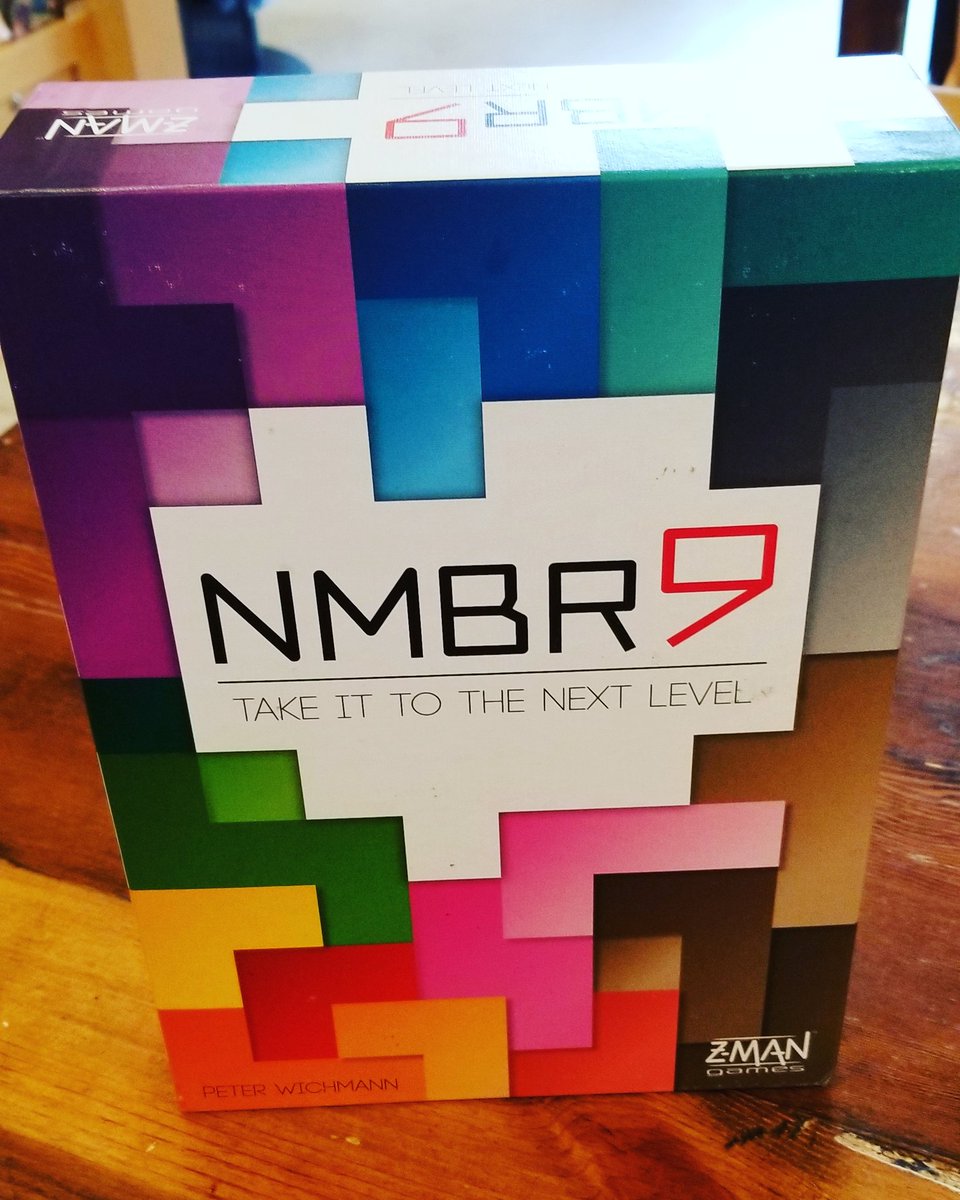 GamersGoldfinch's tweet photo. Nmbr9 by Peter Wichmann published by z-man games. Fast, lite, puzzly and colorful it's a great abstract tile placement game try it out ! #nmbr9 #zmangames #tileplacement #abstractgames #moxboardinghouse #bellevue #washingtonstate #peterwichmann #familygames #goldfinchgamers https://t.co/5f2CZOc1bs