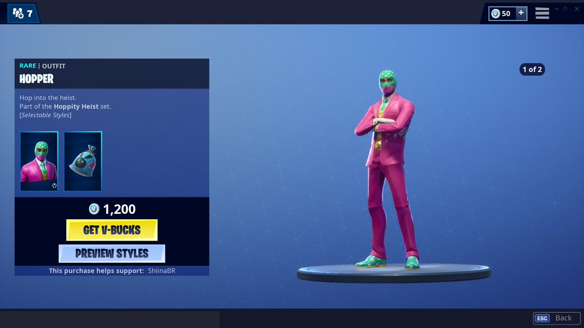 new hopper skin with different styles code shiinabrpic twitter com dncj97wpmp - how to code fortnite skins
