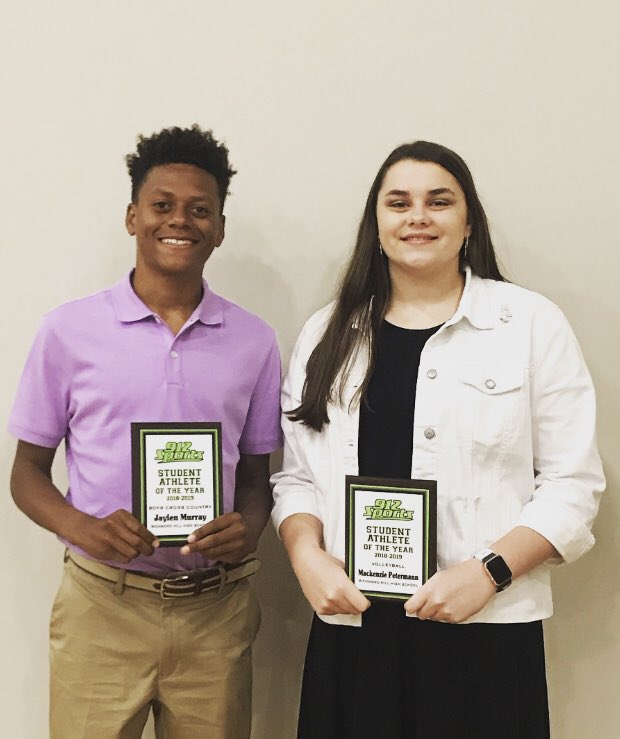 Congratulations to Mackenzie Petermann and Jalen Murray for winning SE Georgia Player or the Year in Volleyball and Cross Country for 912 Sports!!!  #proudtobeawildcat <a href="/MandiCallaway/">Mandi Callaway</a> <a href="/Taisa_Marie/">Taisa Turner</a> <a href="/DebiMcNeal/">Debi McNeal</a> <a href="/RichmondHill_HS/">Richmond Hill High</a> <a href="/RHHSXCTF/">RHHS XC/Track&Field</a> <a href="/BayensMickey/">Mickey Bayens</a> <a href="/912Sports/">912 Sports</a>
