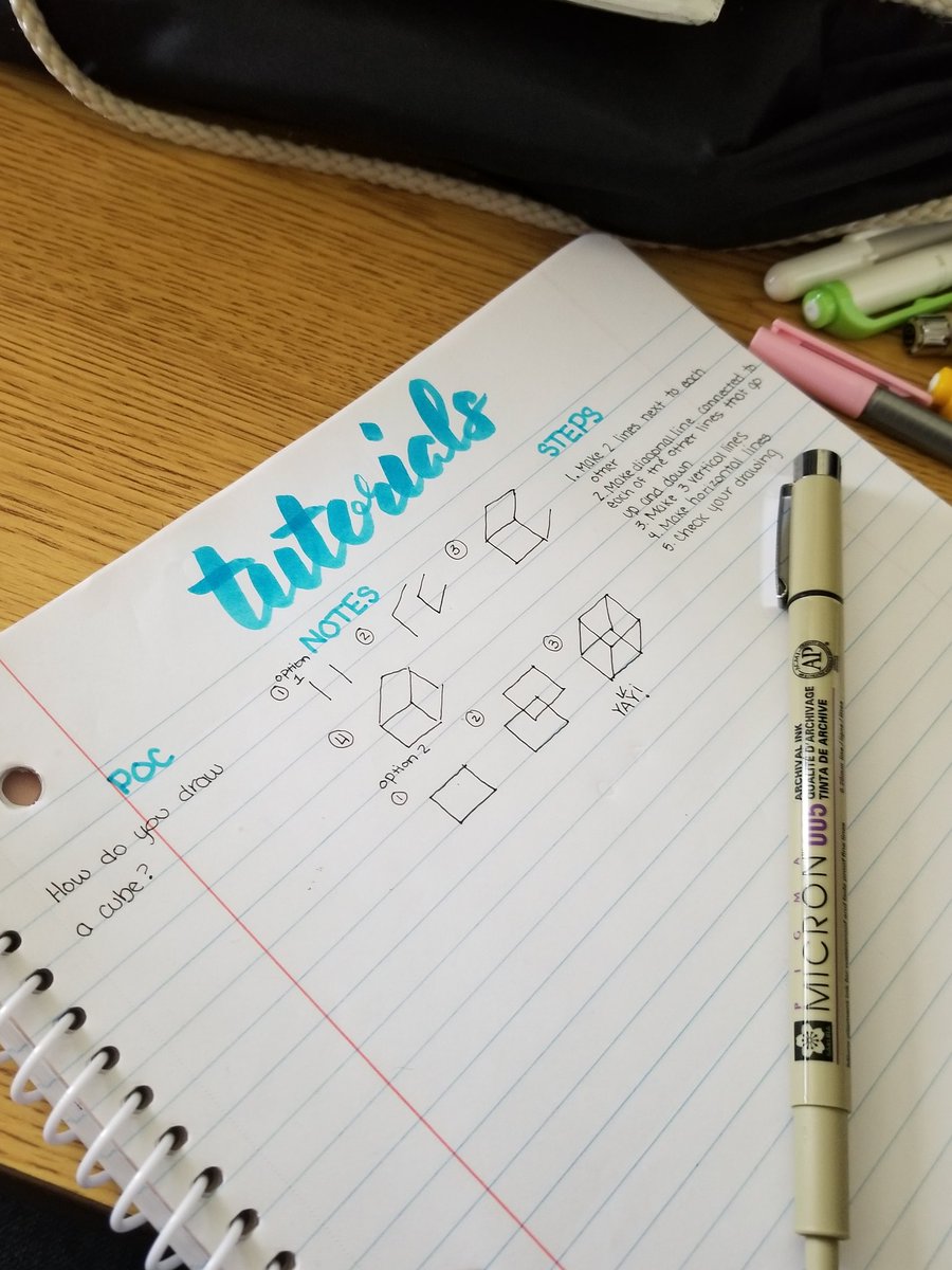 EllaGibsonFL's tweet photo. S was disappointed I couldn't draw a decent cube while they study geometry, so she created a TRF to teach me! #StudentTeachingtheTeacher #tutorials #ThisIsAVID #OneAVIDPack #whmsAVID #AndThenWeFoundVolume https://t.co/tAin4cLAxU