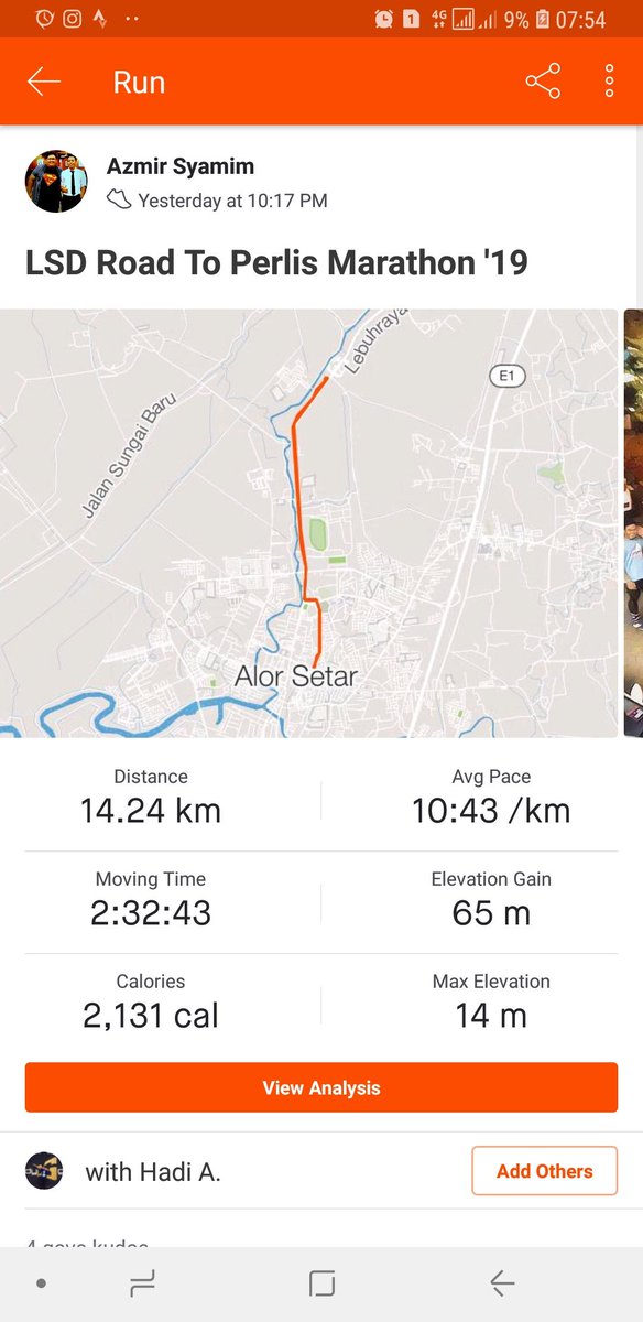 axm1rsy4m1m's tweet photo. Yeayyy dapat 14km. Kenapa perlu laju sedangkan boleh lari slow ππ€ͺ
LSD Road to Perlis Marathon 2019
Distance: 10km-38km
#alorsetar
#thepacemakersrunners
#pederaihrunners
#pendangrunners
#conquerrunningcrew
#jitrarunners https://t.co/lKD6MFz87f