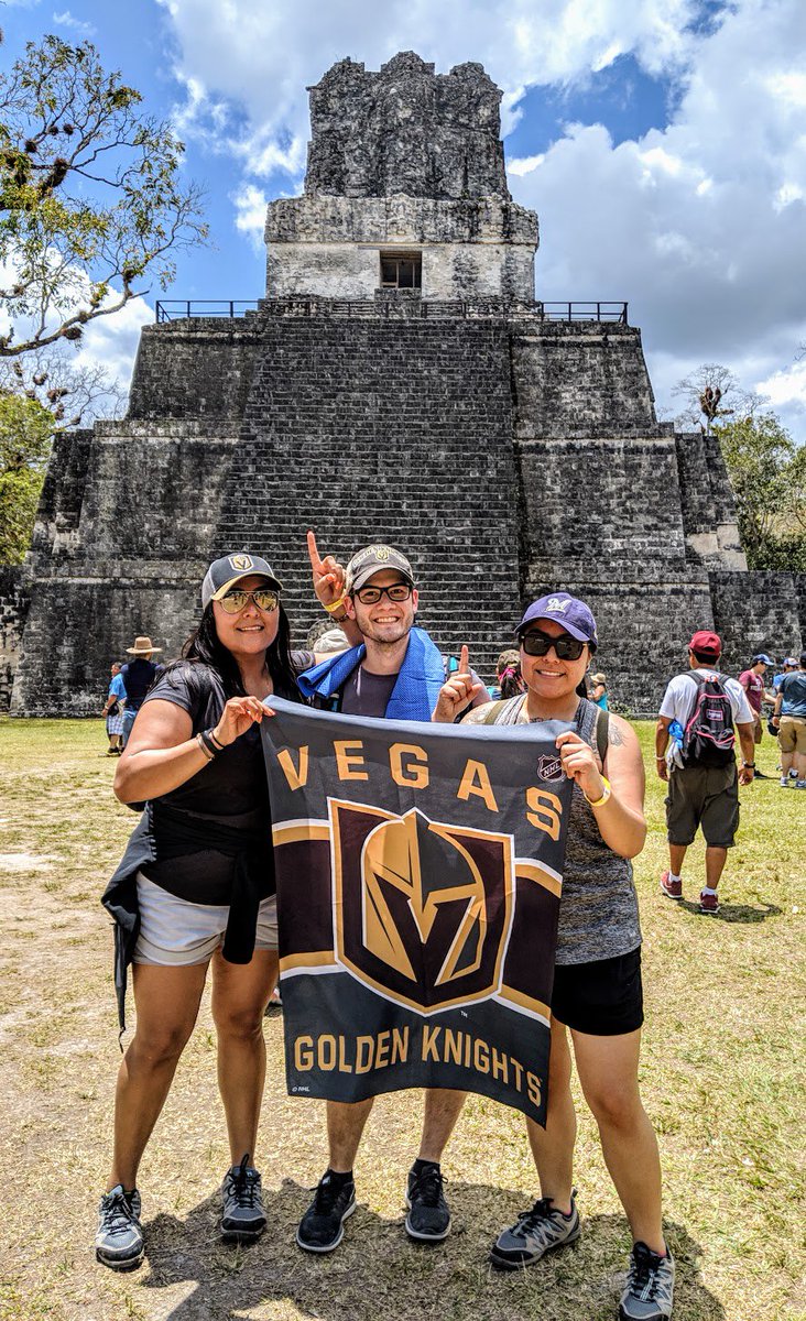 neon068's tweet photo. @GoldenKnights Representing all the way from Tikal, Guatemala this year! Let's close it out tonight! #VegasBorn #VegasGoldenKnights #VGKWorldwide #VGKvsSJS #KnightUp #StanleyCup #NHLPlayoffs https://t.co/PGriqkwyoa