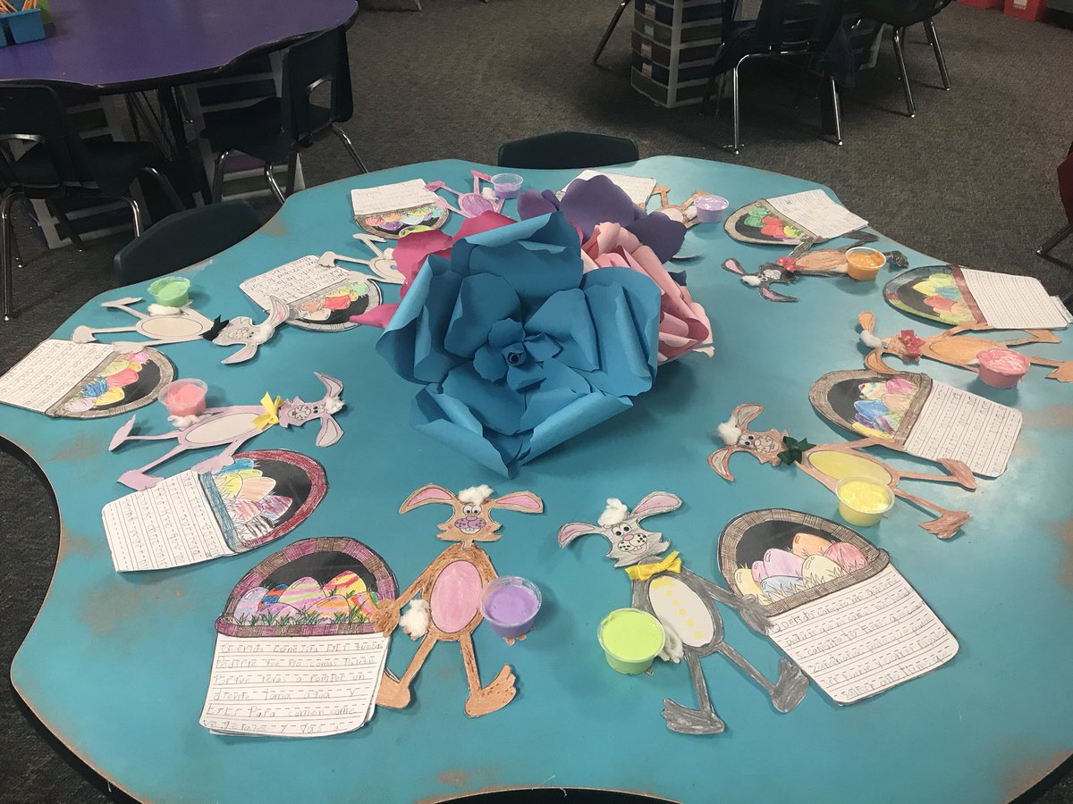mflores_PLE's tweet photo. Students persuaded the Easter bunny to eat healthier, and made a fluffy Easter slime.🐰🥕 https://t.co/Fgw2LzYElx