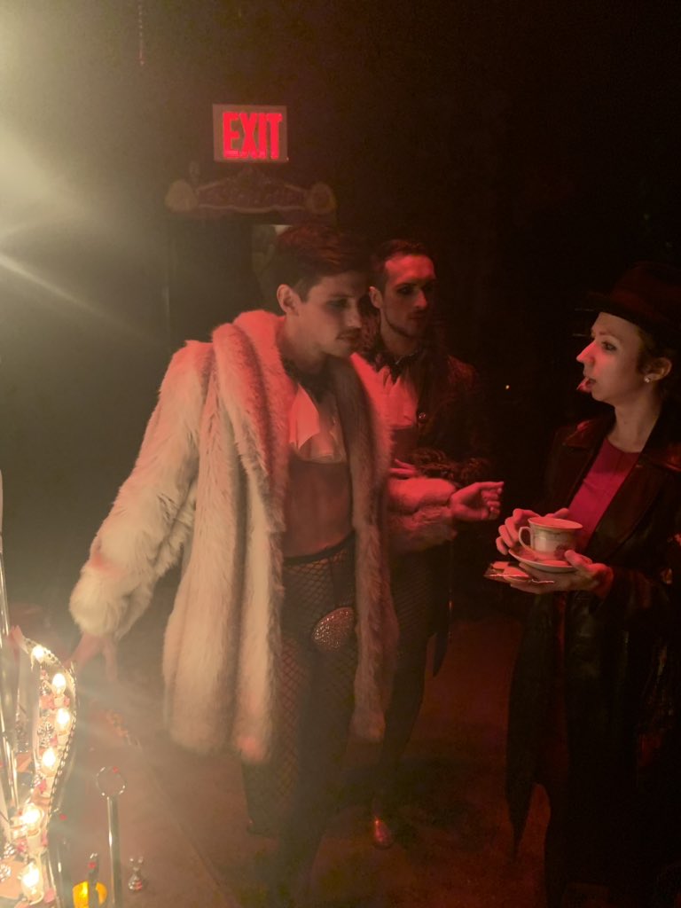 MotherRoadTC's tweet photo. Julia here still in NYC. Last night was @wecomefromaway Heart Full. Tonight is all about the fun @Company_XIV About to fall down the Rabbit Hole here in Brooklyn. https://t.co/Bc9atG3kig