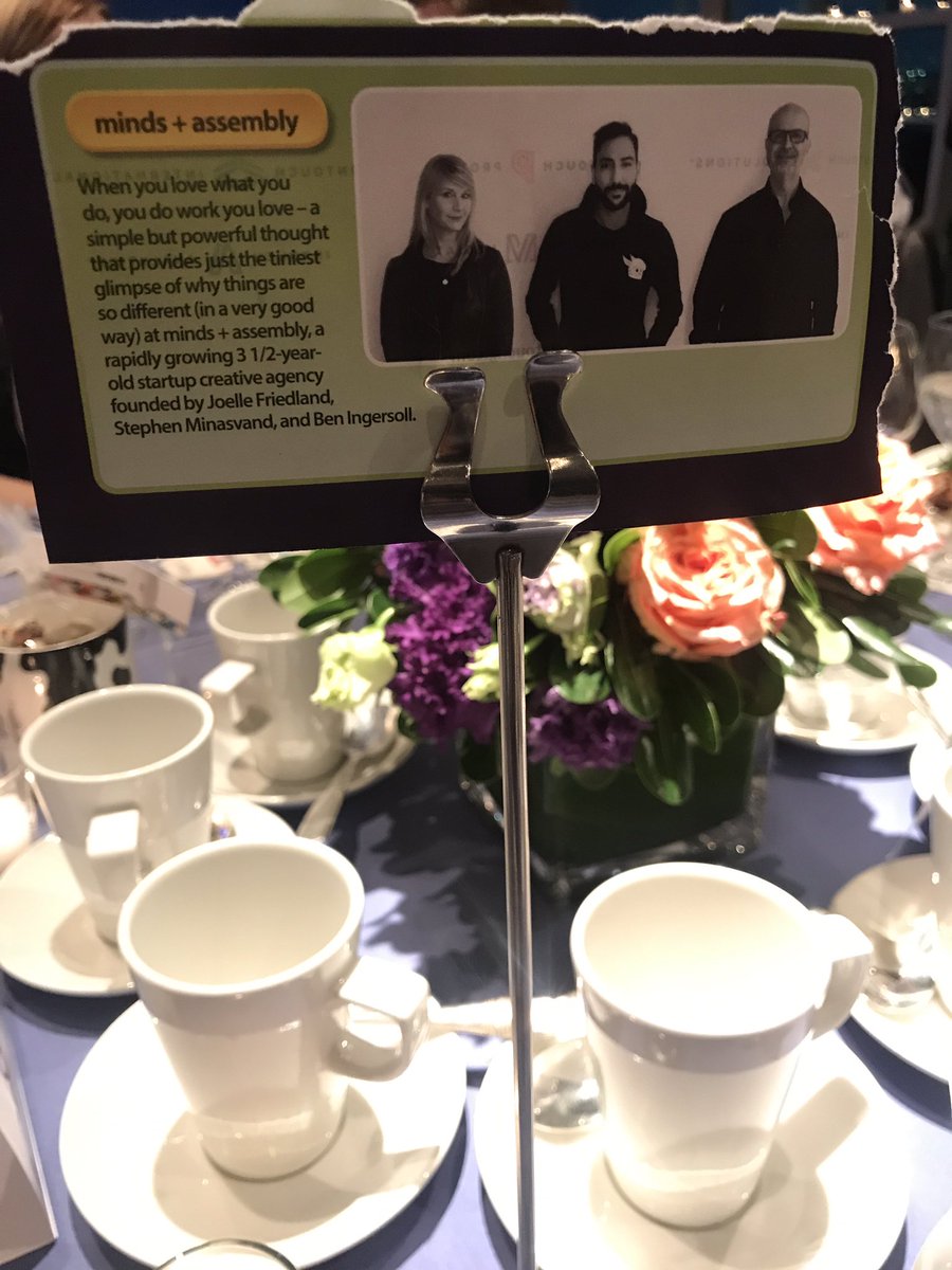 minds_assembly's tweet photo. We bring our own table cards. #MannyAwards https://t.co/83c4aIHnUv