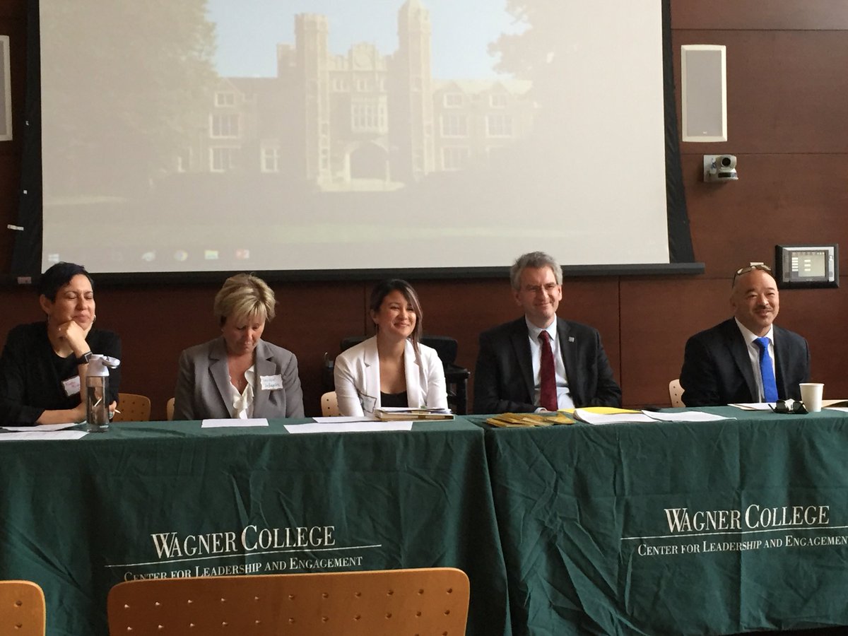 Thank you @IwamaKen <a href="/NDHSprincipal/">Deirdre DeAngelis</a> <a href="/CSIDolphins/">CSI Dolphins</a> for sharing your insight and celebrating the achievements of the @cunystart partnership with New Dorp HS <a href="/WagnerCLCE/">Center for Leadership and Community Engagement</a>’s PRP Summit today! #EngagingCollegewithCommunity