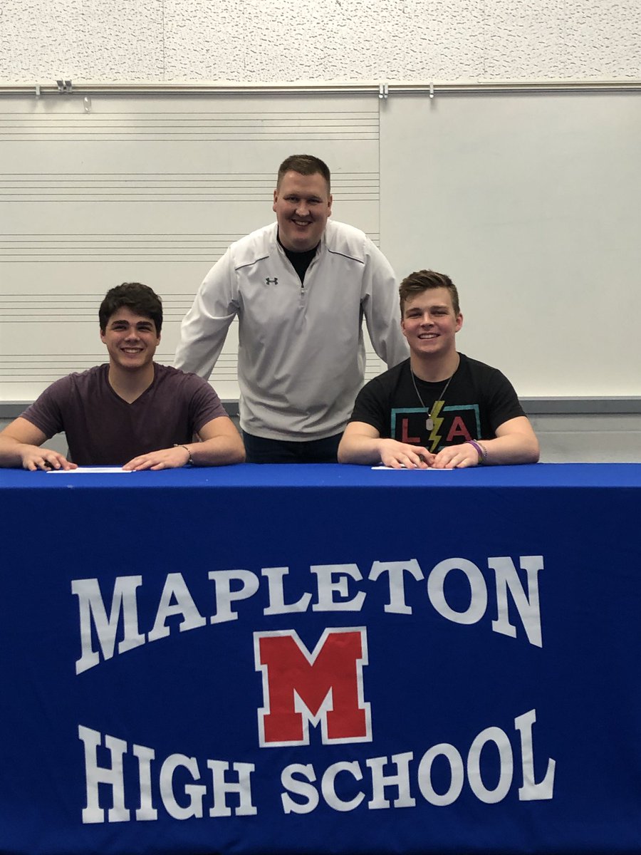 Congratulations to <a href="/LoganPharmer/">Logan</a> and <a href="/AdamShadd/">Adam Shadd</a> on deciding to continue their football careers at Otterbein University! @otterbein_fb @CoachDanDamico