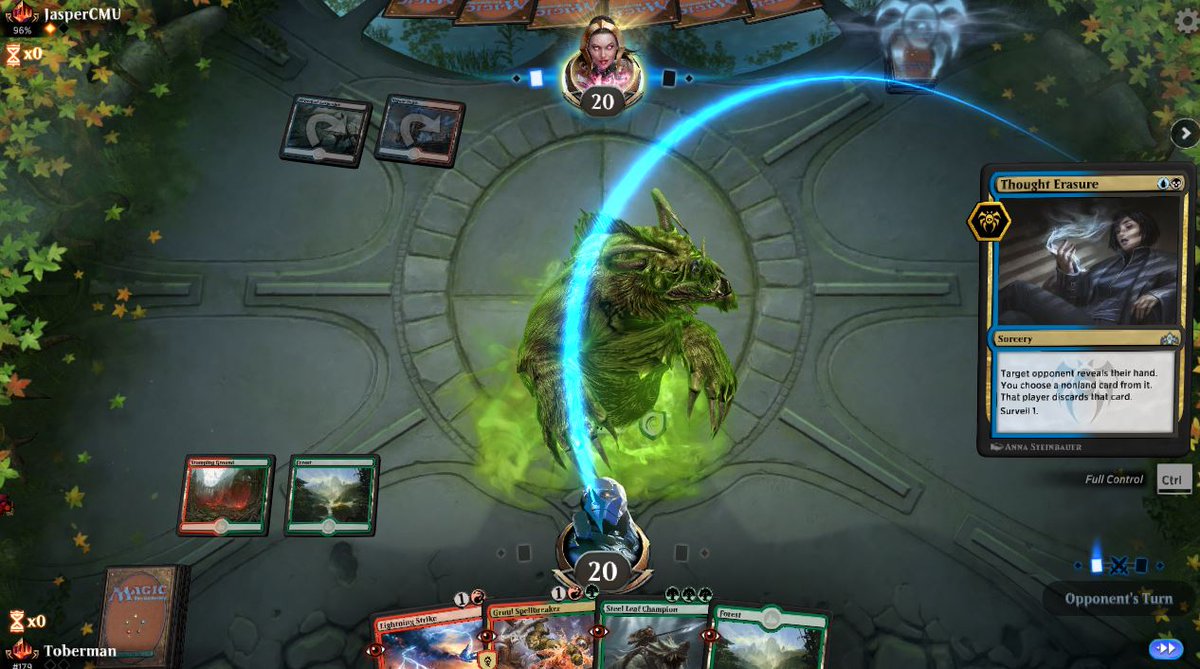 TobermanAG's tweet photo. There's an epidemic of Thought Erasuring Nullhide Ferox! This one is super awesome because even if Nullhide didn't have the discard trigger, picking a 3 drop is the right pick. 3rd time Nullhide has triggered today, lets make it 10
#Nullhide4Life #ReadTheCard #HowAreYouMythicBro https://t.co/3xPNLEgHq9