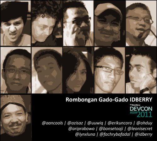 IDberry's tweet photo. Dan derajat tukang #bbthemes akhirnya disejajarkan dgn developer, dan diundang ke #BBDevCon Bali. Setelah eyel-eyelan dgn RIM, akhirnya boleh bawa pasukan gado2, gak hanya dev!
Ada yg kalian kenal gak?
#goodbyebbm https://t.co/iha5MJHaqn