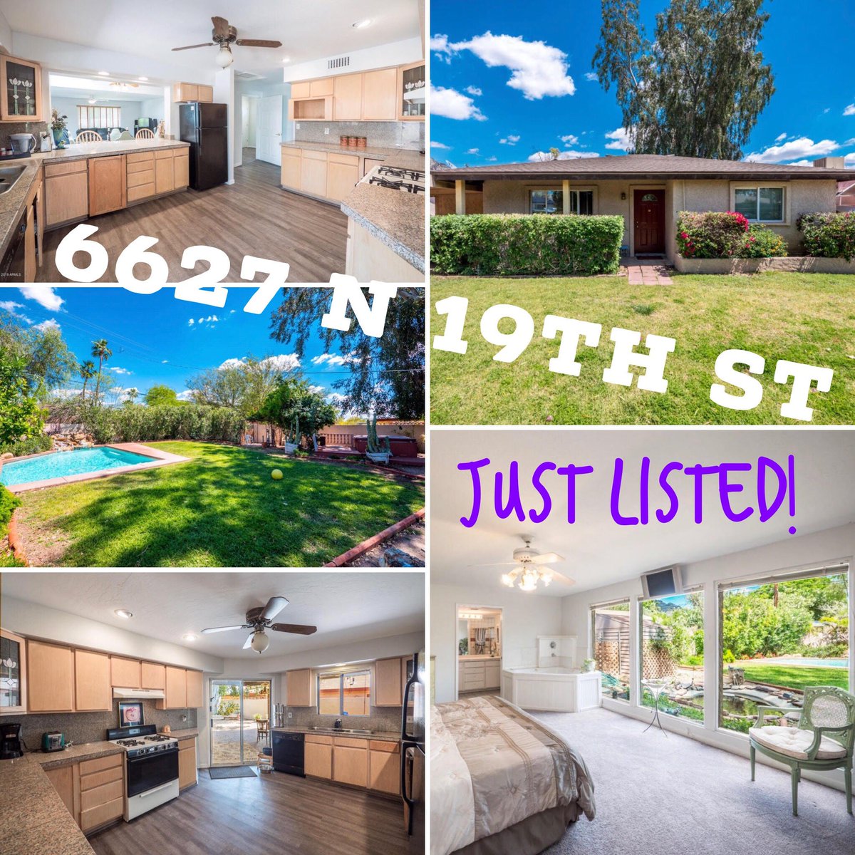 #JustListed in #NorthCentralPhx!
6627 N 19th St
$425k/4 bd/2 ba/1968 sqft
#Vaulted ceilings & #splitfloorplan! #Beautifulbackyard #privategarden w #pond, #jacuzzi, #playpool w #waterfallfeature! #Newflooring! #Gasrange! #Newroof! 
#phoenixrealestate #realtor #homesmart #bobbylieb