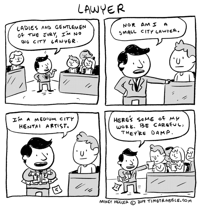 i drew a comic about a lawyer 