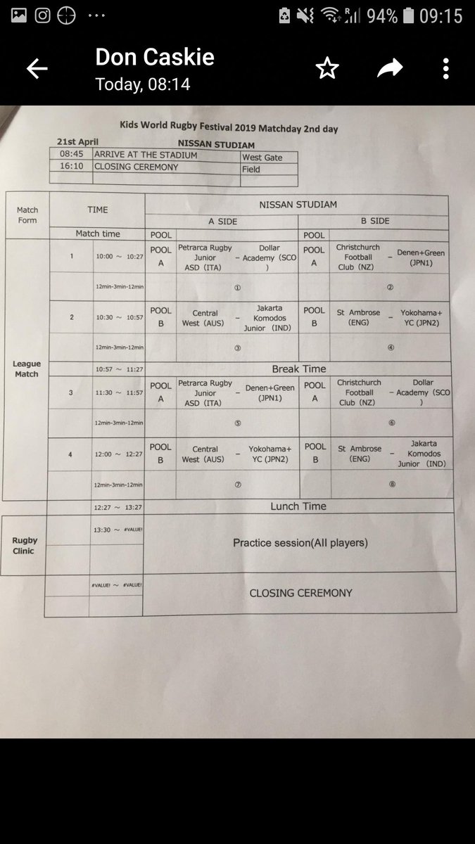 scrfc2005's tweet photo. @gregortownsend agenda for the kids world rugby festival in case it works...Cheers https://t.co/wclu6rf6dl