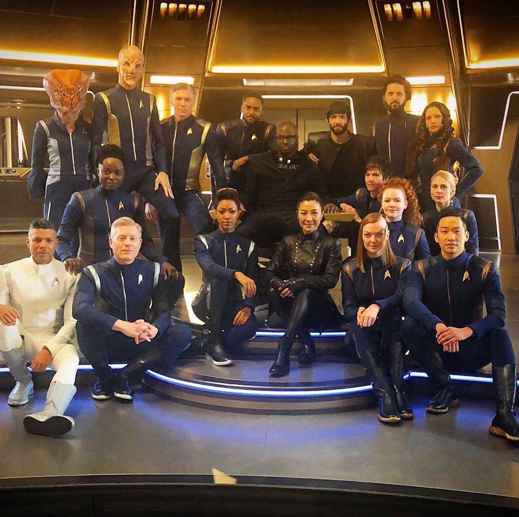 albinokid's tweet photo. Family. Tonight is the Season 2 finale of @startrekcbs (tomorrow in the rest of the world via @StarTrekNetflix) and it’s BANANAS. Get ready! https://t.co/mRm8P9zLe8