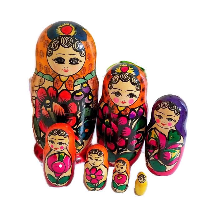 JunkYardBlonde's tweet photo. Vintage LARGE Russian Hand Painted Nesting Dolls, 8.5" Tall, Set of 7, Artisan Babushkas, Matryoshka style Nesting Dolls https://t.co/2fq4hcpVdY #toys #nestingdoll #russiannesting #handpainteddoll #woodnestingdolls #babushkas #nestingdolls #handpainted #russiandolls https://t.co/S70EfDQstU