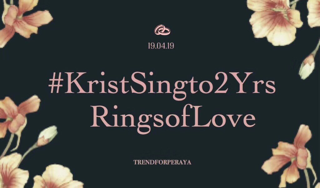 perayaFUNV's tweet photo. #KristSingto2YrsRingsofLove 
#SingtoPachaya 
#KristPerawart 
@kristtps @stjinx_maya 
4.19二周年快乐 ❤️
我爱你们 ☺️ ​
cr:lion https://t.co/jV7ecFEX4E