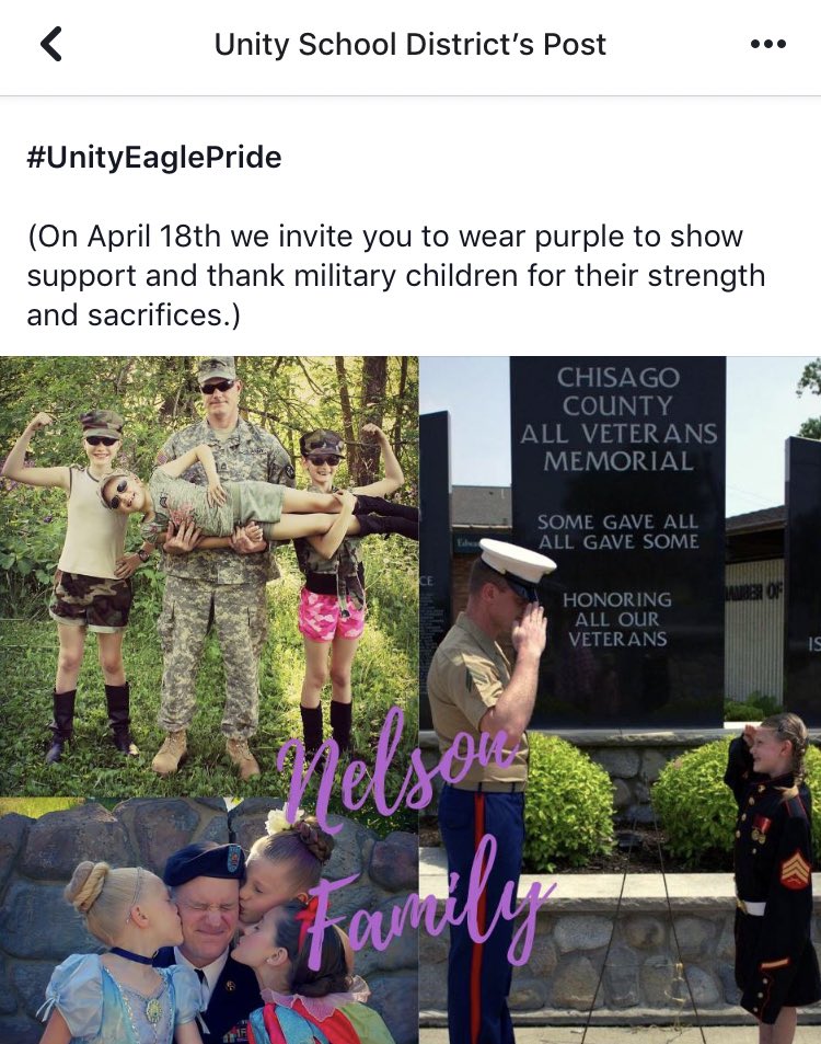 heatheryruth's tweet photo. Awww look who was the first kids appreciated for #monthofthemilitarychild2019 at #unityschooldistrict! Pretty proud of my guy and his life of #militaryservice! #UnityEaglePride #lifeofthemilitarywife #lifeofthemilitarykid #threesisters #threedaughters #usmc #usarmy #beaniegram https://t.co/r5uYFzBP1w