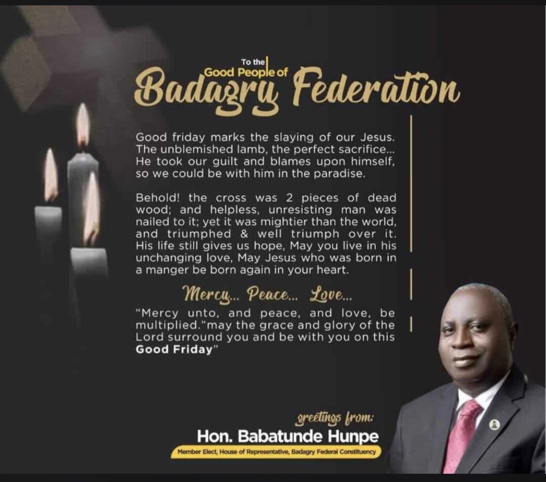 BabatundeHunpe's tweet photo. To the Good People of Badagry Federation. https://t.co/smOd901y6y
