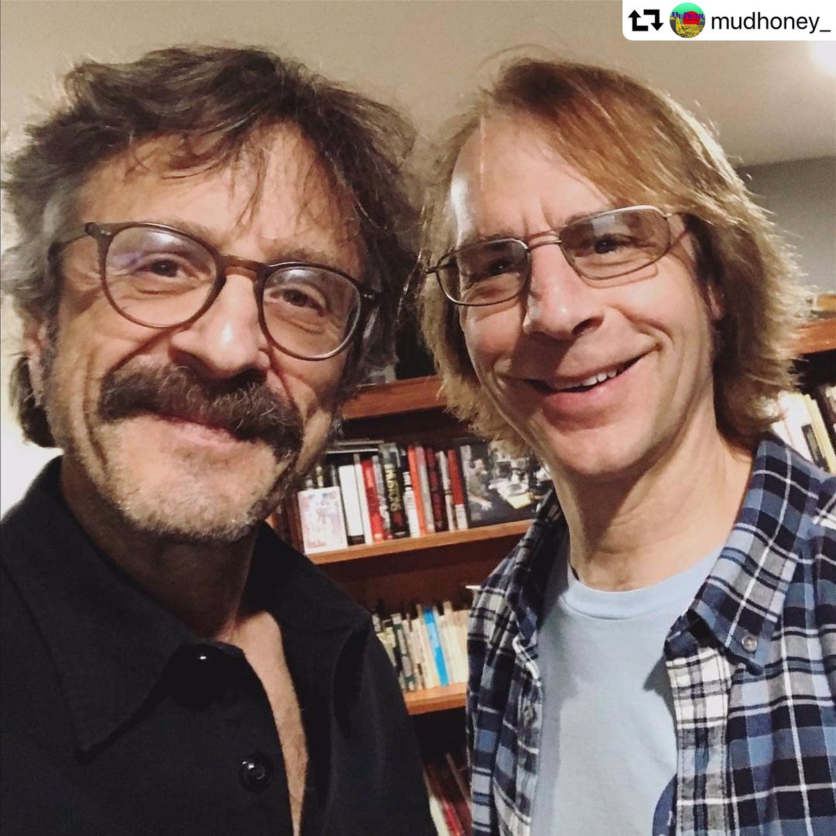 JeffAmentsArmy's tweet photo. #repost @mudhoney_
・・・
Do not miss this Marc-on-Mark action: Mark is on @marcmaron's #WTFpodcast today. 
Listen 🎧 https://t.co/qaN1ZIJsmh

#Mudhoney #MarkArm #MarcMaron #WTFpod #WTF #DigitalGarbage #SubPop @subpop https://t.co/XL7vilZOiv