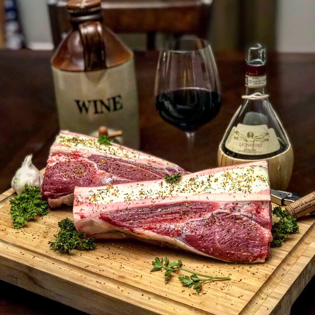 TheButcherDoug's tweet photo. My assignment for the Team Canada Butchery Team for the World Butcher Challenge in entitled. “beef your best work”. A hind shank of beef split with homemade garlic herb butter.  @WBCTeamCanada  @OIMPA @OntMeatPoultry @OntBeef @CanadianBeef #wbcteamcanada #worldbutcherschallenge https://t.co/SadNJwSBmh