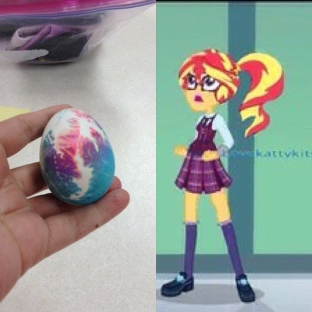Tie dye eggs or MLP fan art? Tap to vote sms.wishbo.ne/QUFkjev7ZV