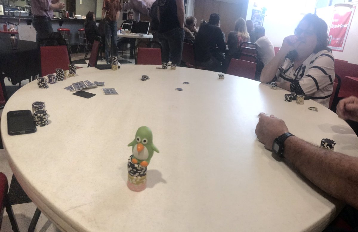 rosietexecano's tweet image. FT #letsdothissportyspice #poker #shortstackninja #penguin