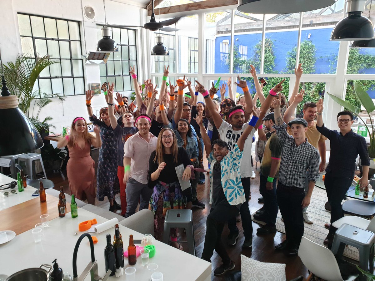 IamJimmyCooper's tweet photo. A show of all the hands that helped bring us here today! Celebrating our biggest quarter ever and hitting over $2 billion receivables under management. Thank-you to everyone for making ezyCollect such a fun and vibrant place to work. #wearestrongertogether https://t.co/UsBwkX9uWK