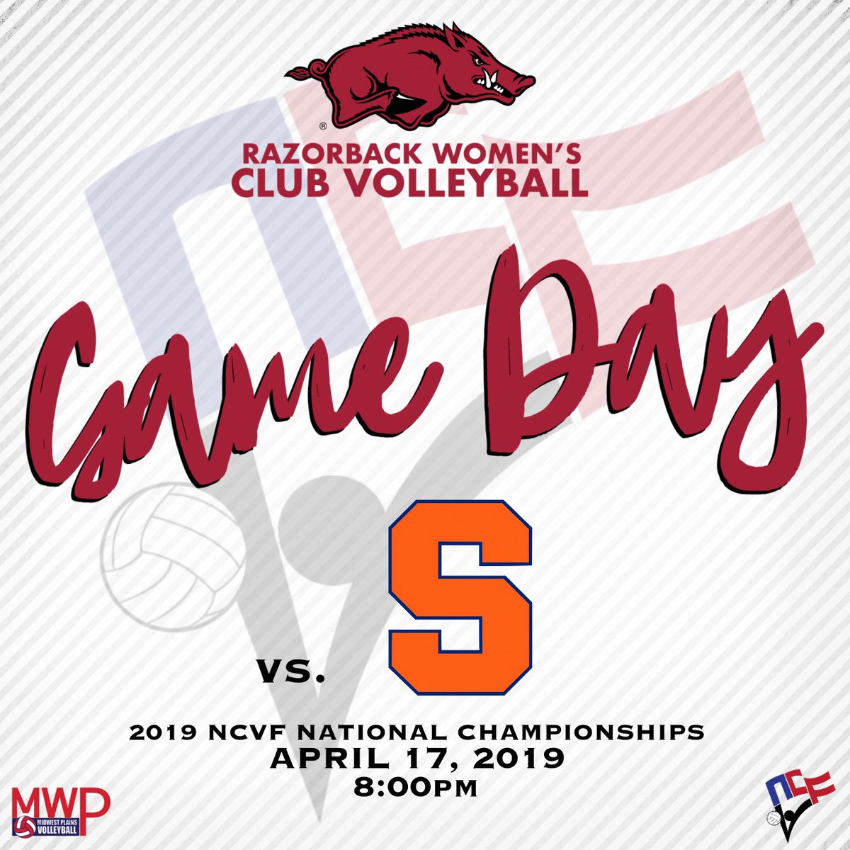 razorbackwcvb's tweet photo. vs. Syracuse
⏰ 8:00pm
🏢 Colorado Convention Center
📍 Denver, CO
#RazorbacksRising #RazorbackWCVB #NCVFNationals https://t.co/YaRocpaq7a