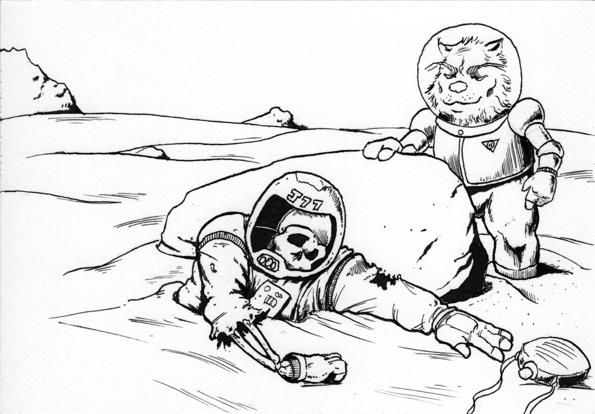 PaperBobBot's tweet photo. "Sir, I found the source of the distress signal!"
.
#gamedev #indiegame #indiedev #drawing #penandink #aliencorpse #aliens #spaceadventure #explorespace https://t.co/MEFJxxgqo0