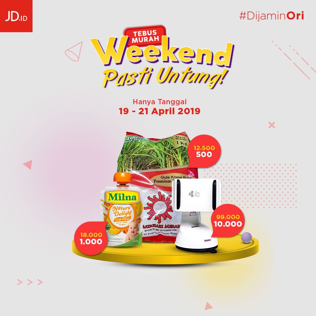 JDid's tweet photo. Sahabat JD tebus murah produk di atas sekarang juga !! Jangan sampai kehabisan karena promonya cuma sampai 21 April 2019 π Klik disini https://t.co/OzgMZedy8v untuk info lebih lanjut ! #jdid #dijaminori #semangatori #tebusmurah #pastiuntung #weekendpastiuntung https://t.co/REodBhaZqh
