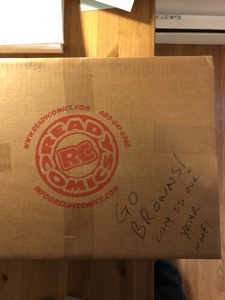 Toddraynerart's tweet photo. Mail call! New prints! Whoever wrote go Browns, you my friend you are awesome! The prints look fantastic. #readycomics #icepickcomic #indiecomic #comics #comicbooks https://t.co/TLX5G9IUot