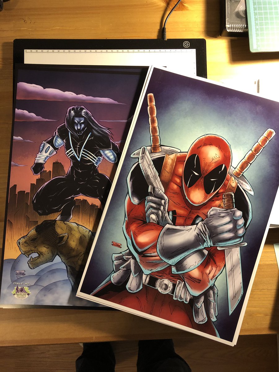 Toddraynerart's tweet photo. Mail call! New prints! Whoever wrote go Browns, you my friend you are awesome! The prints look fantastic. #readycomics #icepickcomic #indiecomic #comics #comicbooks https://t.co/TLX5G9IUot