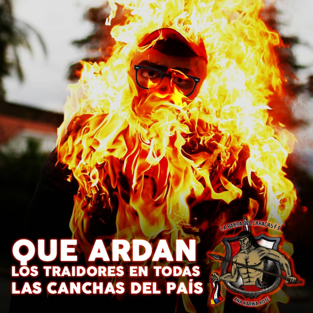 LDR_CFC's tweet photo. El próximo fin de semana vamos a incendiar a dos muñecos con los rostros de Laureano Gonzalez y Rafael Esquivel, los máximos exponentes de la corrupción del fútbol venezolano.
#MúltameEste8xxxD #PutaFVF https://t.co/z25645kP3p