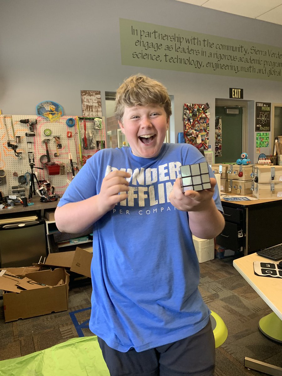 KnIhT_tNeReFfId's tweet photo. This kid just picked up the Mirror Cube and he solved it within minutes! He was clearly in awe that he actually solved it! His words not mine. #cubelife #mirrorcube #youcansolvethecube #puzzles @SVViperPride @DVUSD https://t.co/Wuhm0IONLk