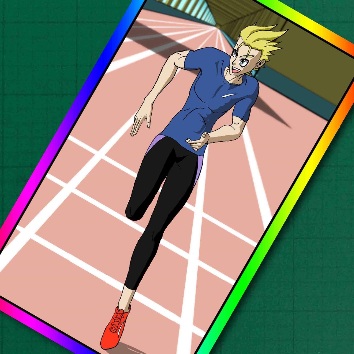 Krislalev's tweet photo. Main Chacarcter Brock Goldberg from my upcoming #webcomic #trackandfield in action. https://t.co/L4119m50h5