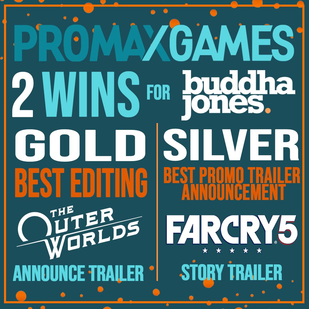 byBuddhaJones's tweet photo. So honored with our two wins last night at #PromaxGames. Congratulations to all the phenomenal nominees and winners for their extraordinary work this year! 👾 🎮 https://t.co/6i0i83pwpY