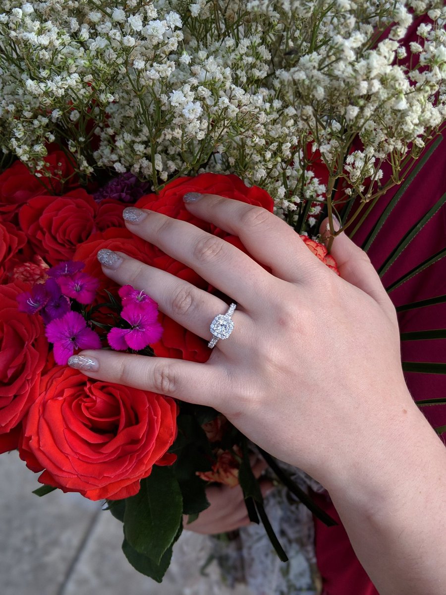 ashaa1105's tweet photo. 4💜18💜19💜 I said yes to sharing every tomorrow for the rest of my life with my best friend #FutureMrsMoore https://t.co/YoNGRayNdh