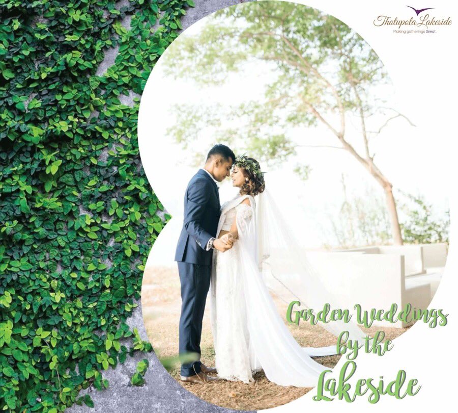 TLResort's tweet photo. Our version of a Poruwa Weddings by the peer. 🌿😍 

🌿 Visit us at Thotupola Lakeside for early bookings for the 2019 - 2021 wedding season *Package Deals. 🌿

🌿 Rates starting at Rs.3150/- net per plate, (Bronze menu) Garden Weddings by the Lakeside. https://t.co/w5PAfbTAPA