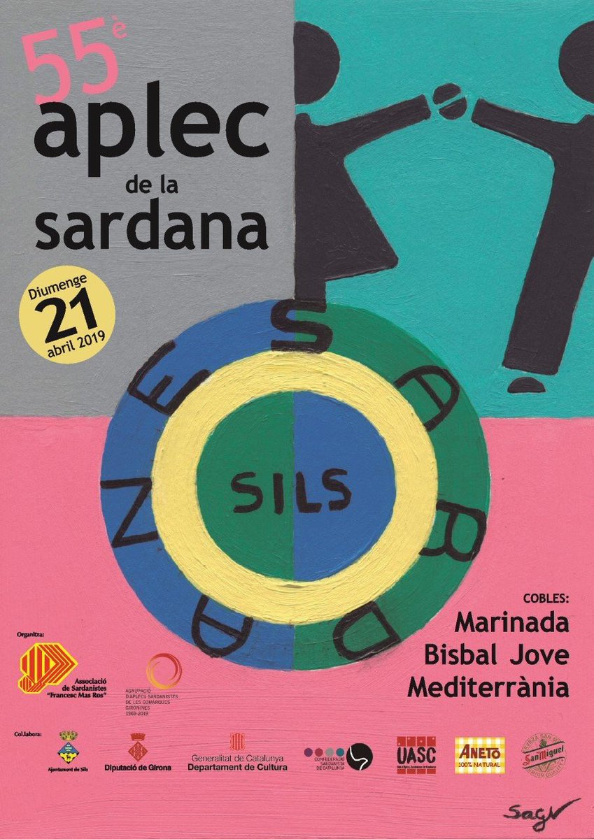 Diumenge 21 d’abril, matí i tarda, serem a l’aplec de la sardana de #Sils. Us hi esperem!!!
#mésBJ #CBJ