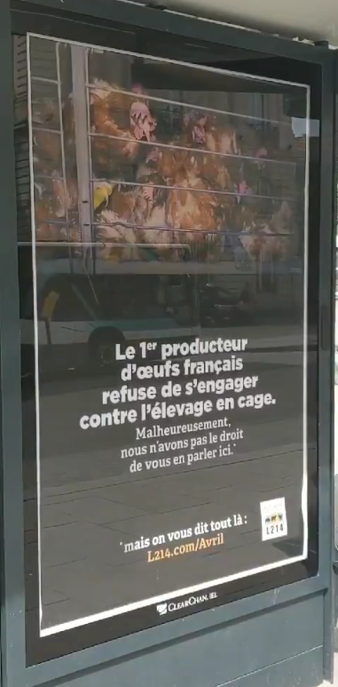 FDSEA35's tweet photo. .@FDSEA35 dénonce et condamne cette campagne d'affichage autorisée par @metropolerennes et @nathalieappere. STOP à cette stigmatisation des producteurs. NON à l'incitation aux intrusions dans les élevages ! https://t.co/bU8owfm02H
