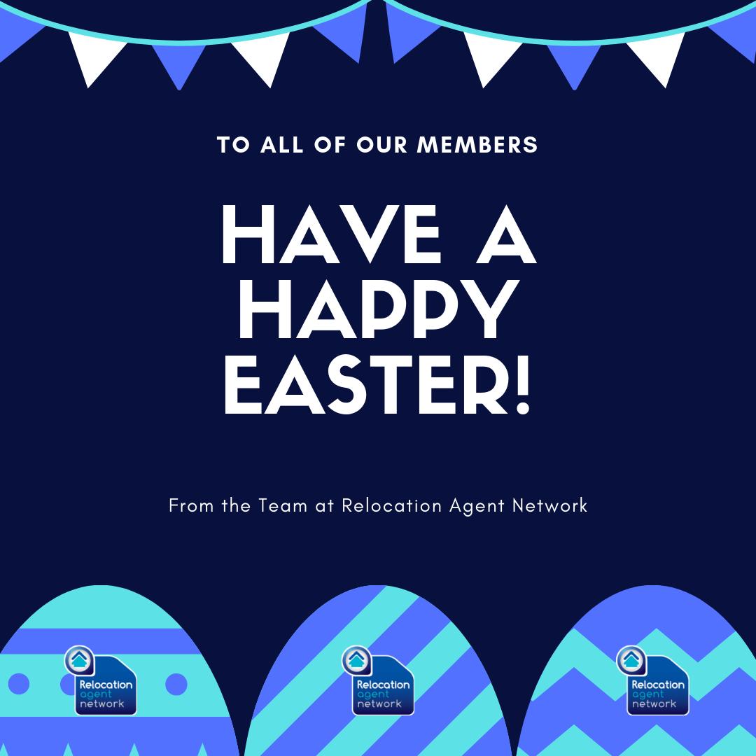 RelocationAgent's tweet photo. Here's wishing you all a very Happy Easter! We hope you have a fantastic Easter Break. From all of the team @RelocationAgent #LocalExperts #Easter #LongWeekend #TheConnectionistheDifference #BankHoliday https://t.co/R07XpbIrpz