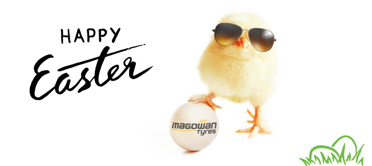 Magowan_Tyres's tweet photo. Wishing all our customers a very Happy Easter! 
Our opening hours are as follows:
Friday 19th: Open 8:00 - 5:30
Saturday 20th: Open 8:00 -1:00
Easter Monday: Closed
Easter Tuesday: Closed
Back to normal on Wednesday :)

Hope everyone has a great Easter weekend 🐣 https://t.co/AhqNAWvRQ1