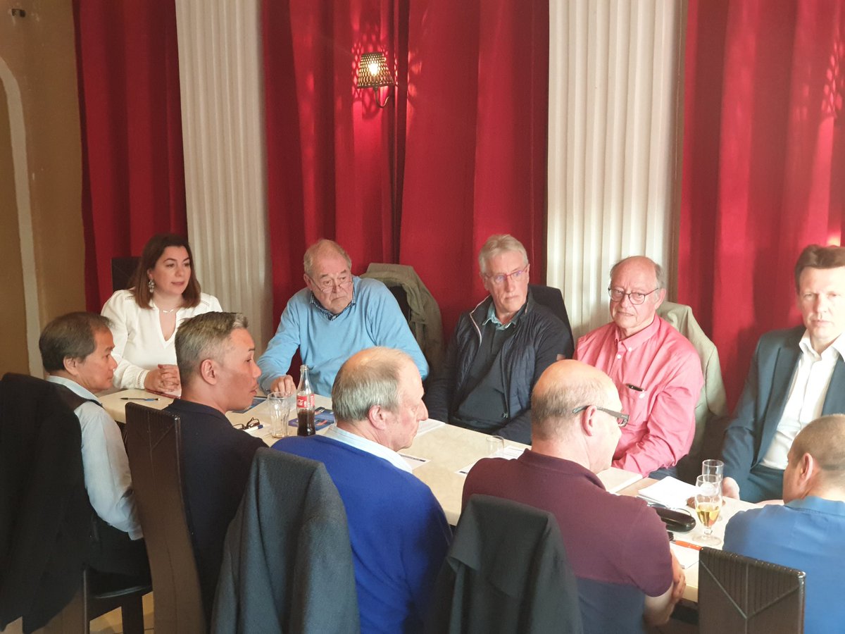 TwCarine's tweet photo. Le premier rdv #LRchezVous s'est déroulé jeudi soir à #Pierrelaye.
L'occasion d'échanger autour des européennes, de l'actualité politique locale et nationale et surtout de donner la parole aux adhérents #LesRépublicains de la commune.
#LR95🚀 #LR9503 https://t.co/u5WuQXu6QI
