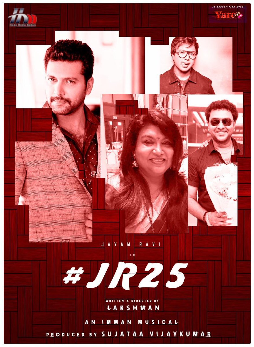 JR_Fans_Kerala's tweet photo. .@actor_jayamravi's #JR25 to be directed by @dirlakshman Music by @immancomposer &amp; Prod by @theHMMofficial #SujathaVijayakumar | @Onlynikil @shiyamjack 
#Breaking25 https://t.co/EOqnqEicPX